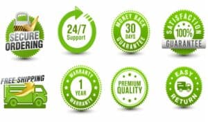 Trust badges for ecommerce website